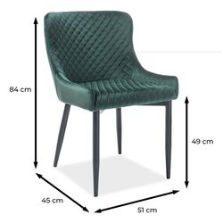 Scaun Signal Colin B Velvet (Green/Black) Thumb