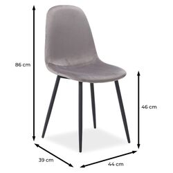 Scaun Signal Fox Velvet (Gray/Black) Thumb