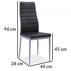 Scaun Signal H261 Eco (Black/Bis Aluminium) Thumb