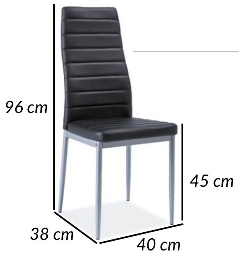 Scaun Signal H261 Eco (Black/Bis Aluminium)