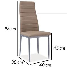 Стул Signal H261 Eco (Dark Beige/Bis Aluminium) Thumb