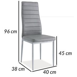 Стул Signal H261 Eco (Gray/Bis Aluminium) Thumb