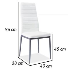 Стул Signal H261 Eco (White/Bis Aluminium) Thumb