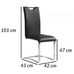 Scaun Signal H790 Eco (Chrome/Black) Thumb