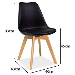 Scaun Signal Kris (Beech/Black) Thumb