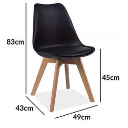 Scaun Signal Kris (Oak/Black) Thumb