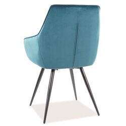 Scaun Signal Lilia Velvet (Black/Turquoise) Thumb