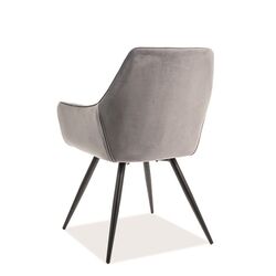 Стул Signal Linea Velvet (Black/Gray) Thumb