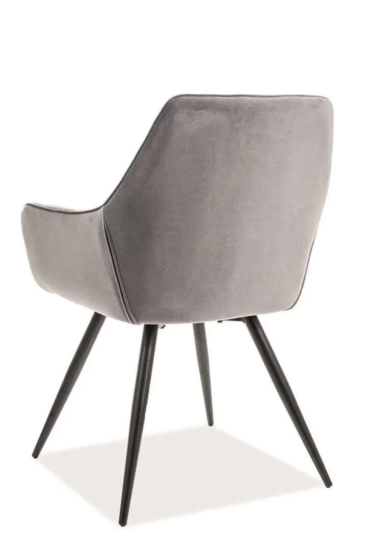 Стул Signal Linea Velvet (Black/Gray)