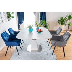 Стул Signal Linea Velvet (Black/Gray) Thumb