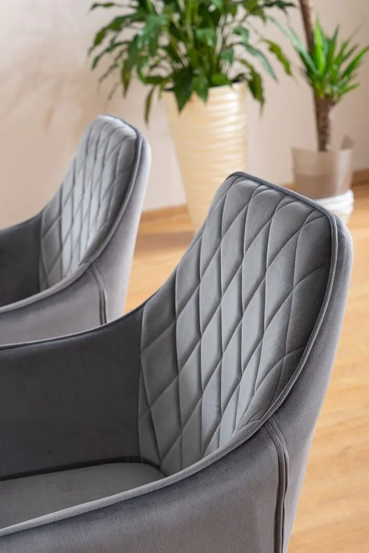 Стул Signal Linea Velvet (Black/Gray)