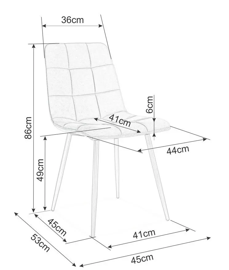 Scaun Signal Mila Velvet (Black)