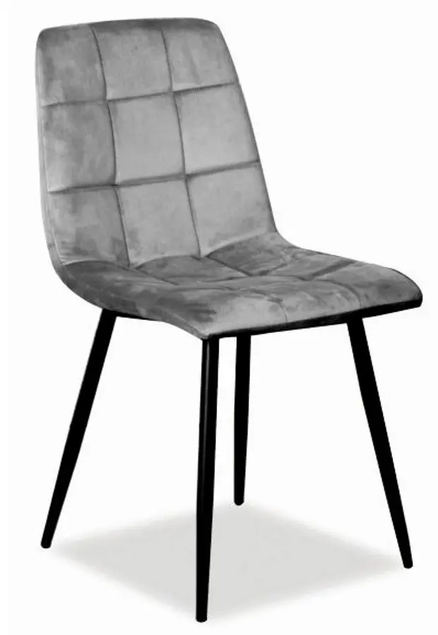 Scaun Signal Mila Velvet (Black/Gray)