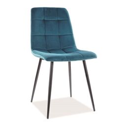 Scaun Signal Mila Velvet (Black/Turquoise)