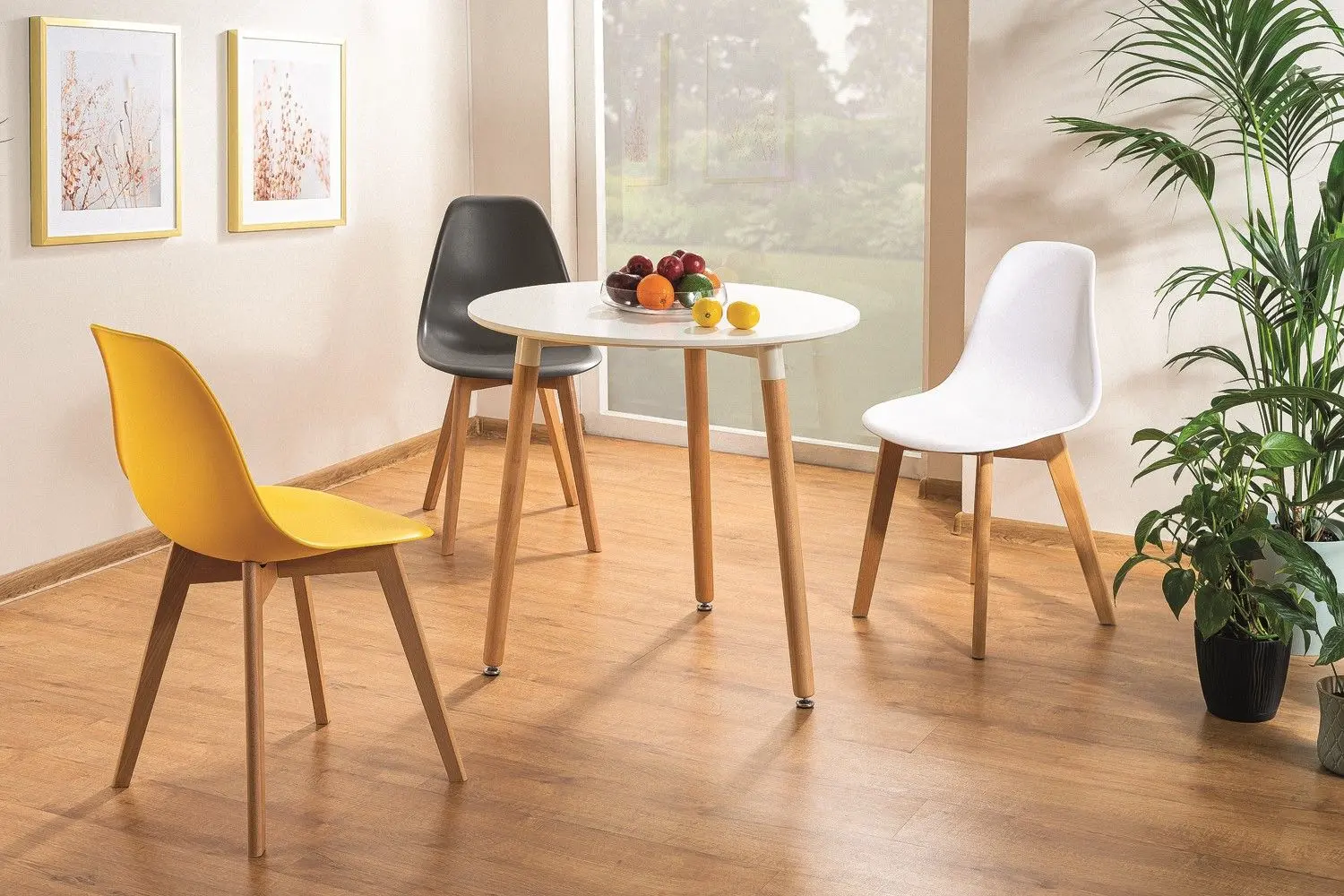 Scaun Signal Moris (Beech/Light Gray)