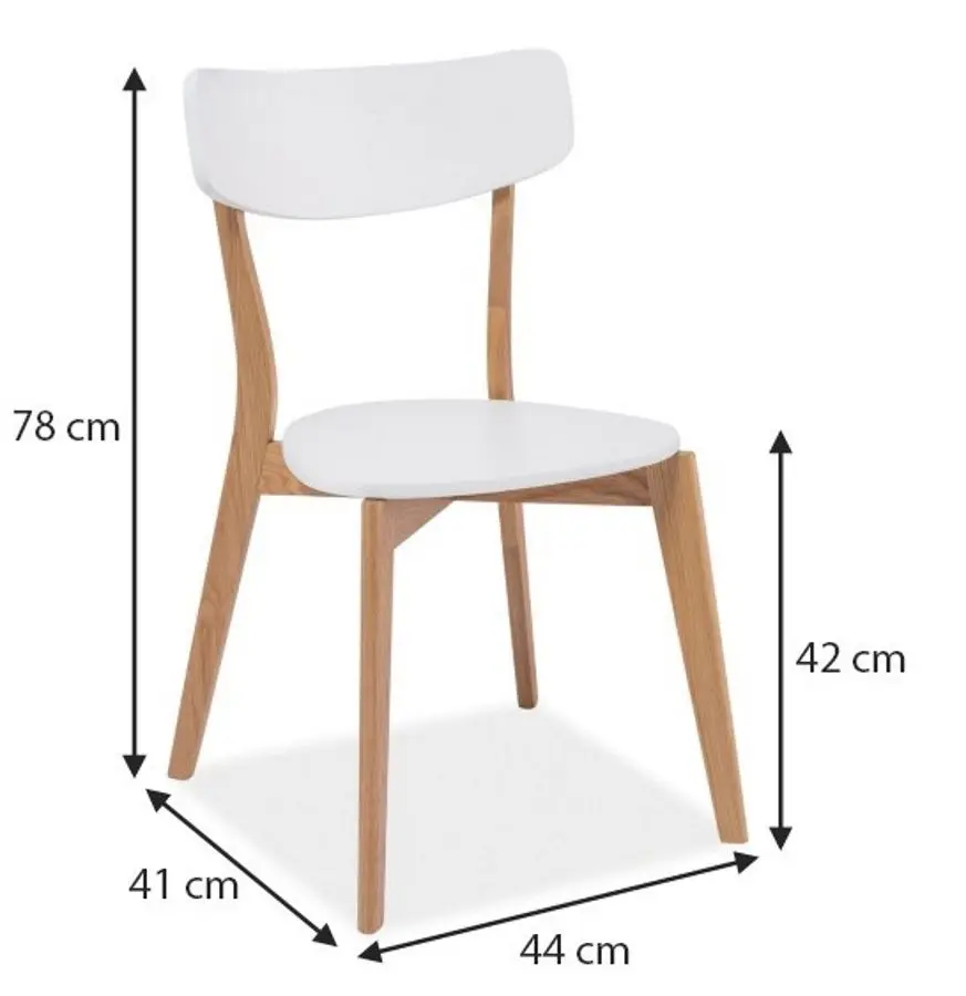 Scaun Signal Mosso (Oak/White)