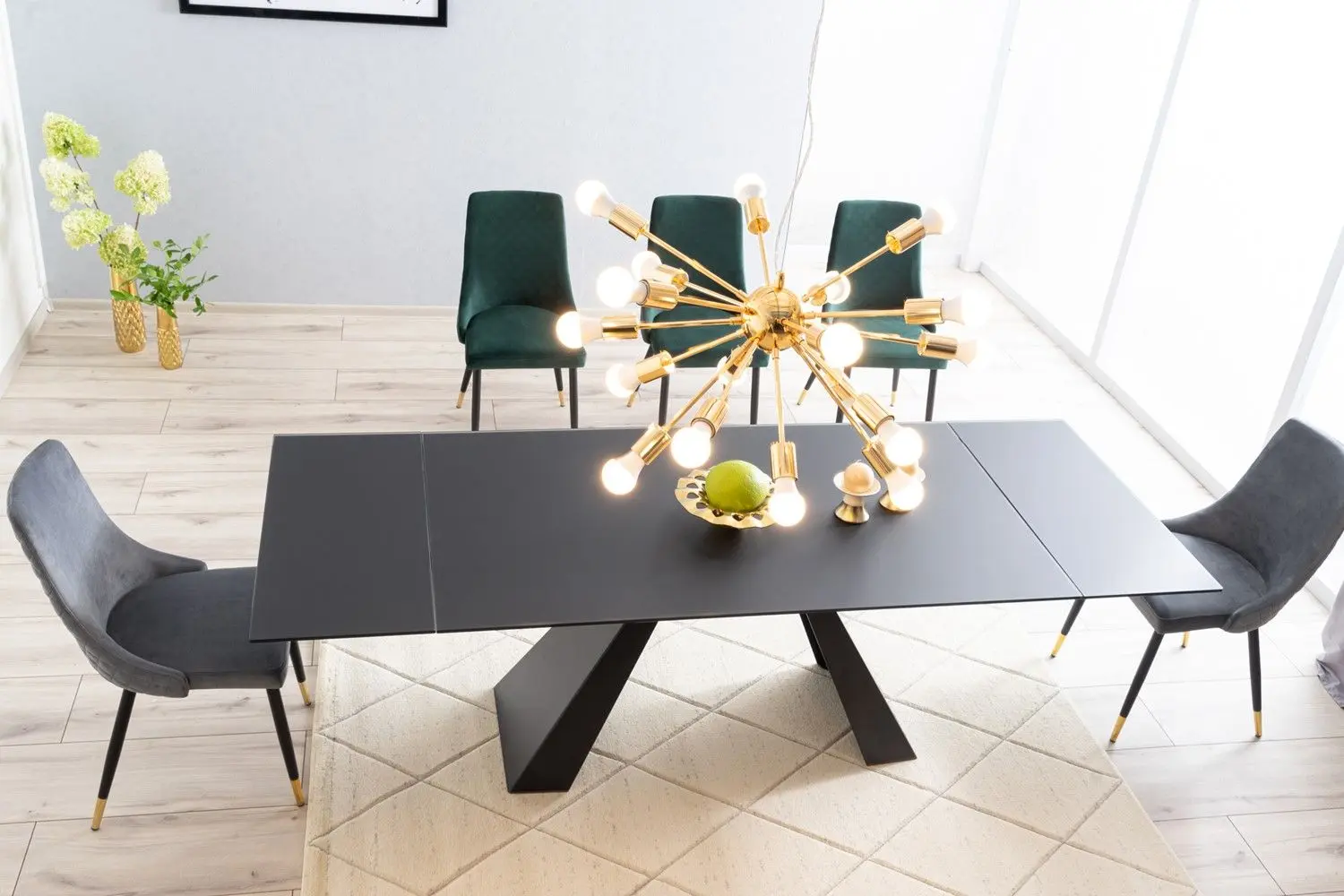 Стул Signal Piano Velvet (Black/Gray)