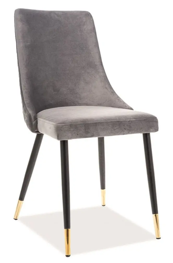 Стул Signal Piano Velvet (Black/Gray)