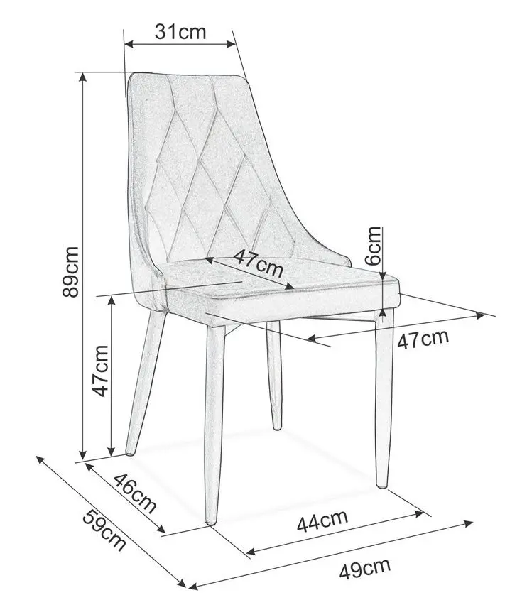 Scaun Signal Trix B Velvet (Black/Gray)
