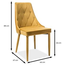 Scaun Signal Trix Velvet (Curry) Thumb