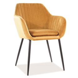 Scaun Signal Wenus Velvet (Black/Curry)
