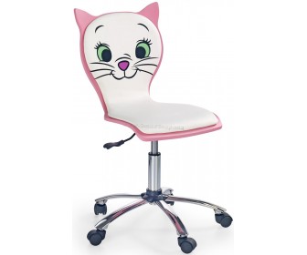 Fotoliu Halmar Kitty 2 (White/Pink)