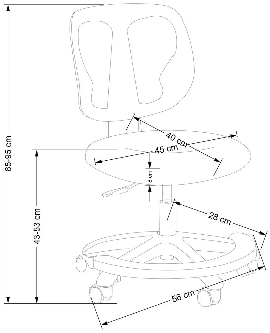 Кресло Halmar Nani (Pink/Black)