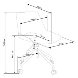 Кресло Halmar Scorpio (Dark Grey/Black) Thumb