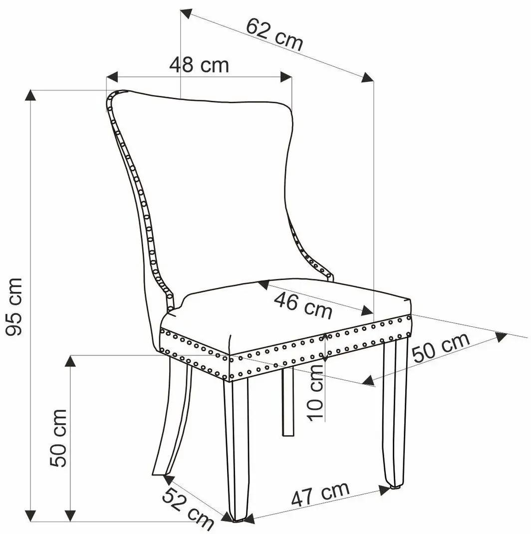 Стул Halmar Alda (Dark Green/Black)