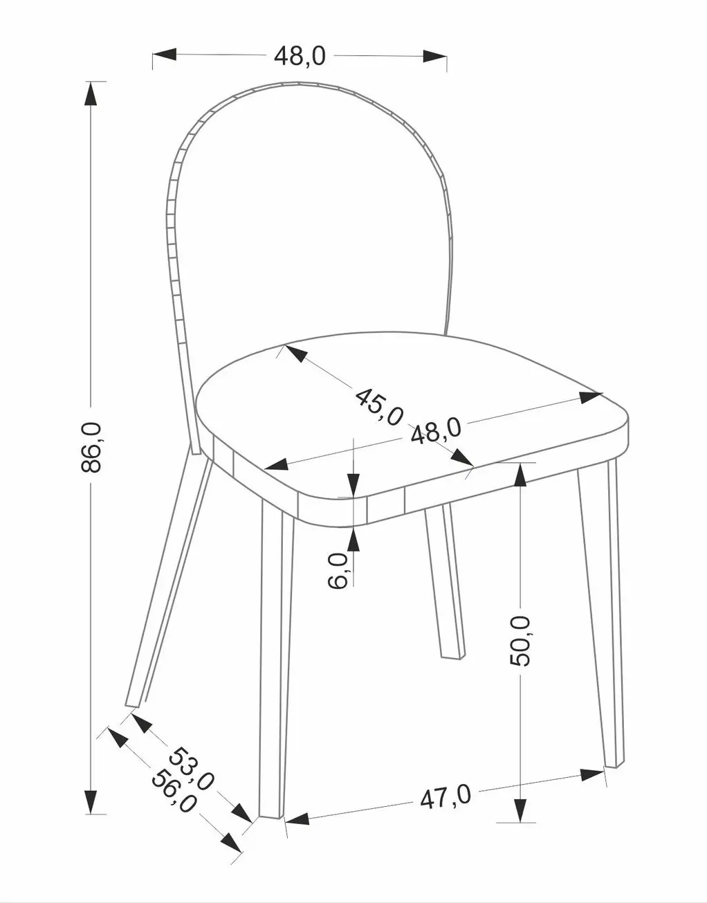 Стул Halmar Basso Cremona 14 (Beige/Light Walnut)
