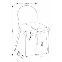 Scaun Halmar Basso Cremona 14 (Beige/Oak) Thumb