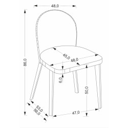 Scaun Halmar Basso Cremona 96 (Grey/Oak) Thumb