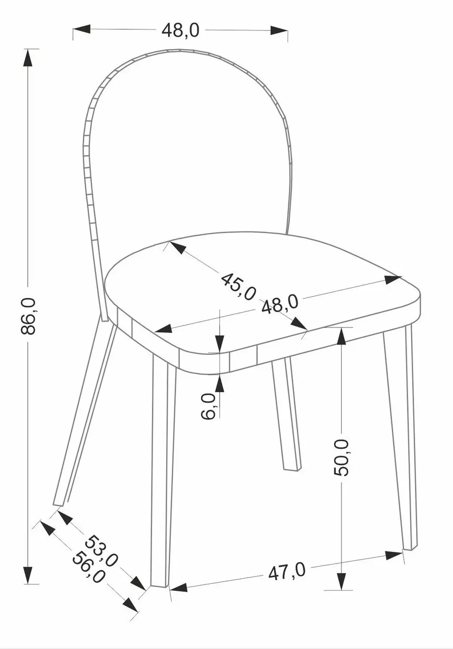 Scaun Halmar Basso Cremona 96 (Grey/Oak)