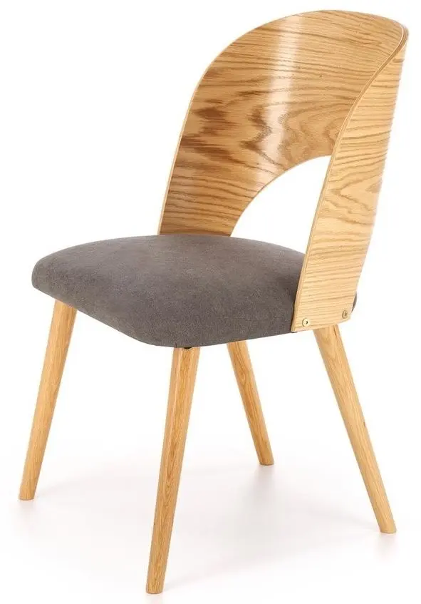 Scaun Halmar Cadiz (Natural Oak/Grey)