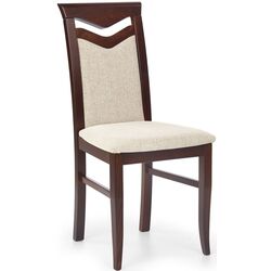 Scaun Halmar Citrone (Walnut Dark/Beige Light)