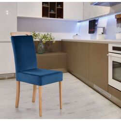 Scaun Halmar Clarion Monolith 77 (Dark Blue/Honey Oak)