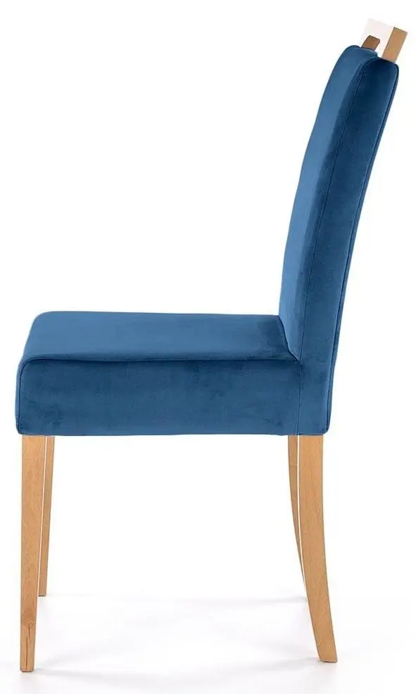 Scaun Halmar Clarion Monolith 77 (Dark Blue/Honey Oak)