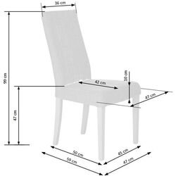 Scaun Halmar Diego (White/Gray) Thumb