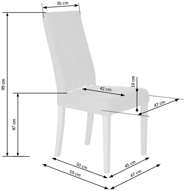 Scaun Halmar Diego (White/Gray)
