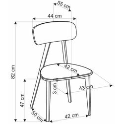Scaun Halmar Hylo Serta 12 (Grey/Black) Thumb