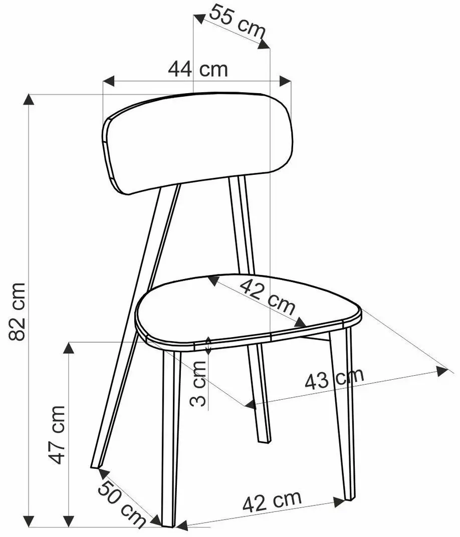Scaun Halmar Hylo Serta 12 (Grey/Black)