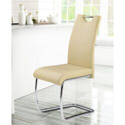 Scaun Halmar K211 (Beige/Chrome)