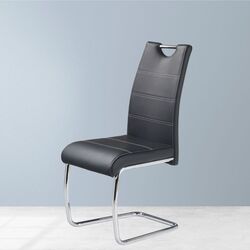 Scaun Halmar K211 (Black/Chrome)