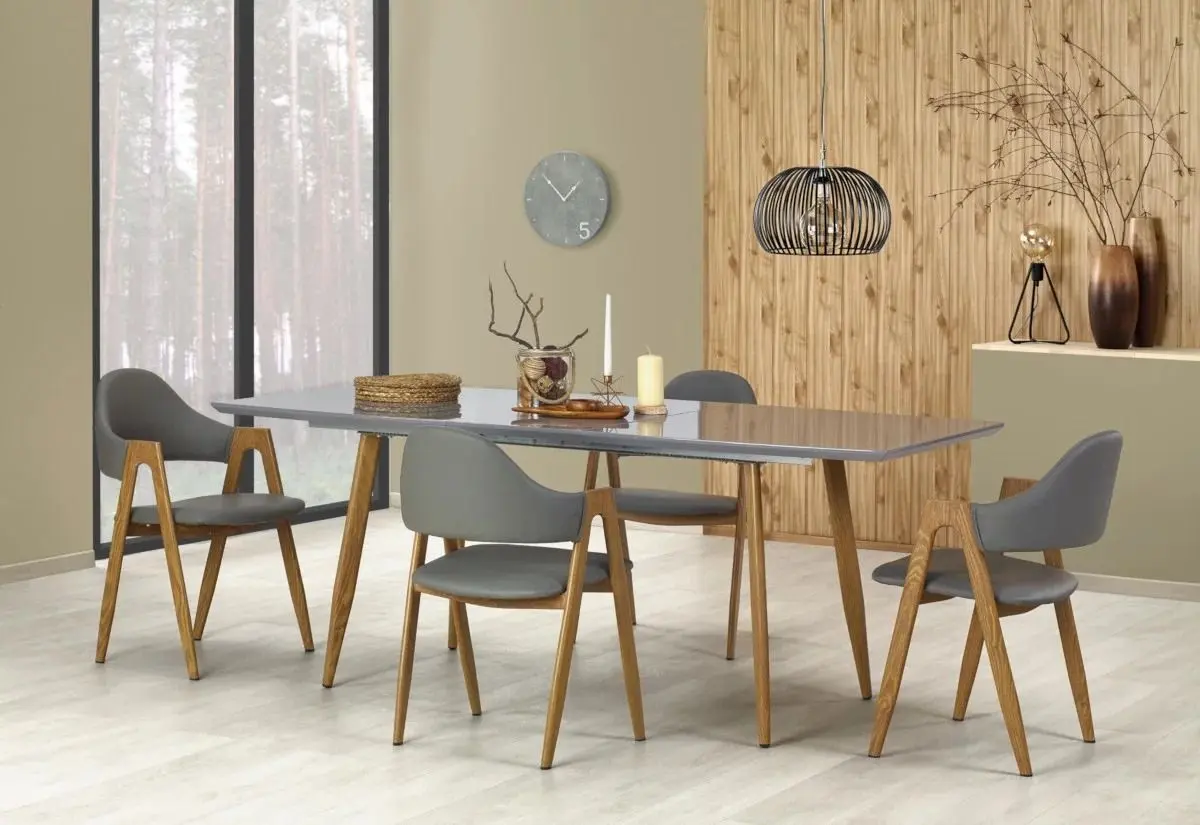 Scaun Halmar K247 (Gray/Honey Oak) - 2