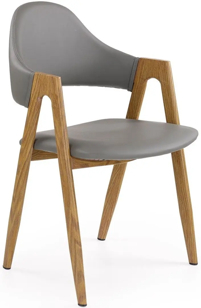 Scaun Halmar K247 (Gray/Honey Oak)