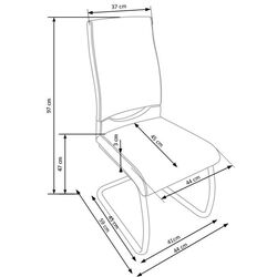 Стул Halmar K259 (Gray/White) Thumb