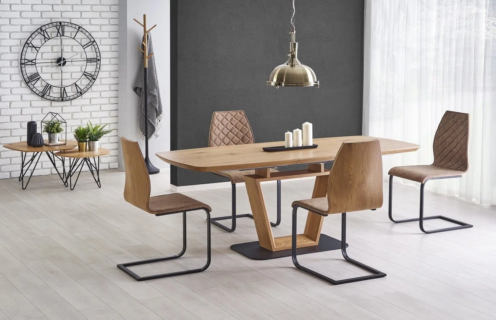 Стул Halmar K265 (Brown/Honey Oak/Black) - 8