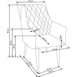 Scaun Halmar K287 (Gray Light) Thumb