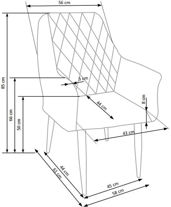 Scaun Halmar K287 (Gray Light)