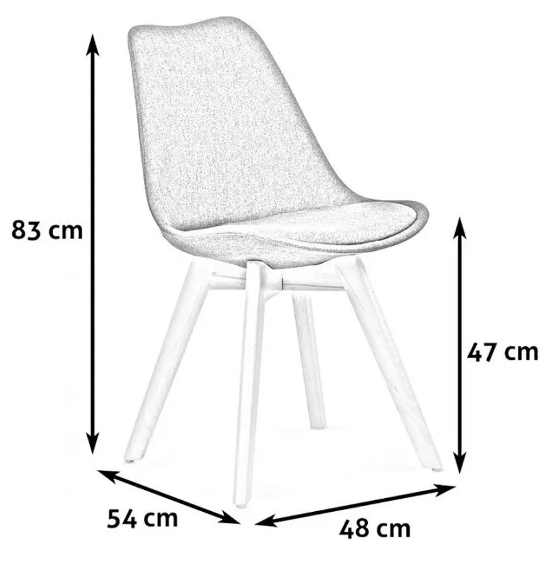 Scaun Halmar K303 (Dark Gray/Beech)